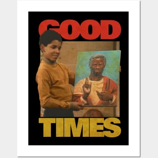 VINTAGE GOOD TIMES JESUS BLACK HISTORY Posters and Art